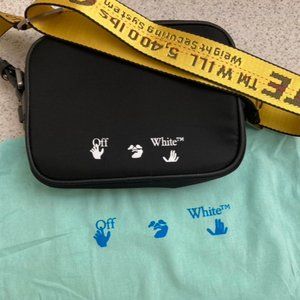 Off-White Black Nylon Crossbody Bag
